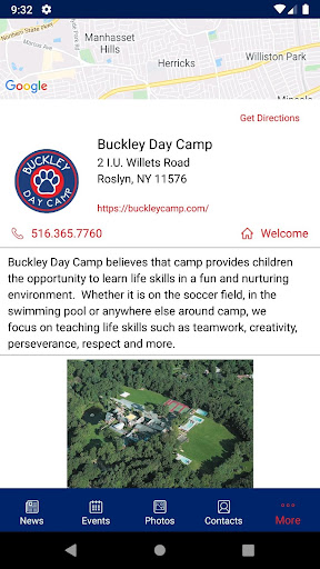 Android application Buckley Day Camp screenshort