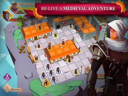 King and Assassins: Screenshot des Brettspiels