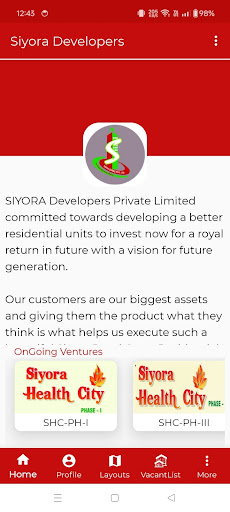 Siyora Developers Screen 2