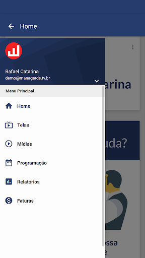 Android application Gerenciador Alphasignage screenshort