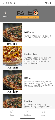 Screenshot of Falbo Bros Pizzeria