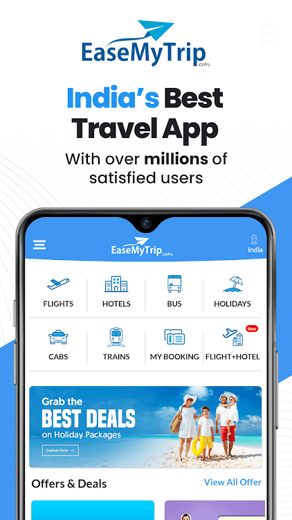 EaseMyTrip Flight, Hotel, Bus - 5.10.5 - (Android)