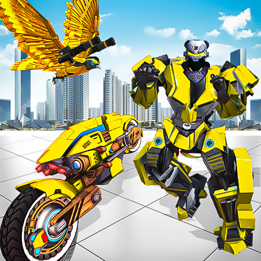 Pigeon Robot Bike Transform 3D logo