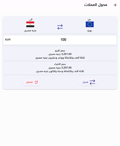 Exchange rates in Egypt 20