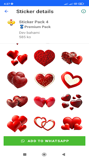 Wasticker love Emoji Stickers Screen 2