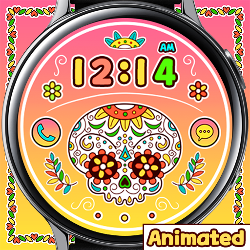Death Skull Flower_Watchface logo
