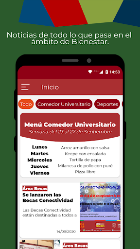 Bienestar Estudiantil - UNSE Screen 2