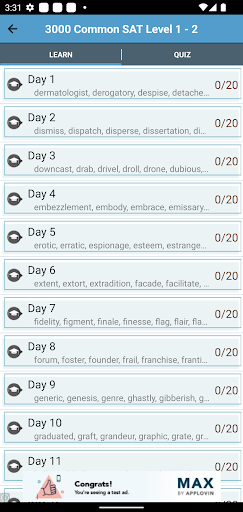 4000 SAT Vocabulary Screenshot 2 - AppWisp.com