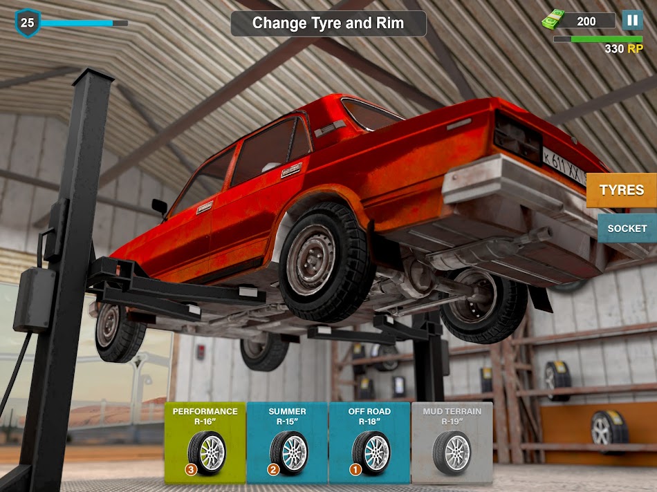 #7. Tire Shop: Car Mechanic Games (Android) Ved: GamesCraft Studio