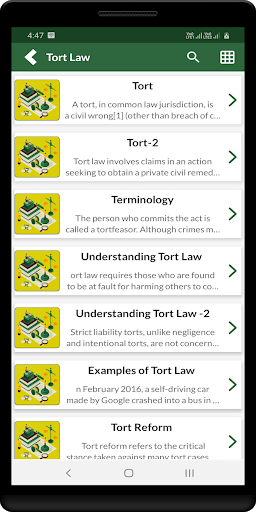 Law of Tort - Offline Screen 2