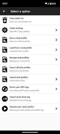 Screenshot of NFC Tools - Pro Edition