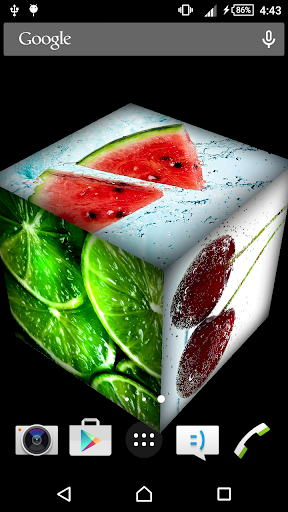 Android application Juicy Cube Live Wallpaper screenshort