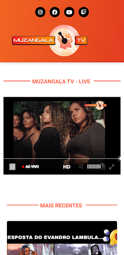Android application Muzangala TV screenshort