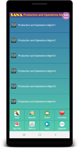 Android application Production & Operations Quiz screenshort