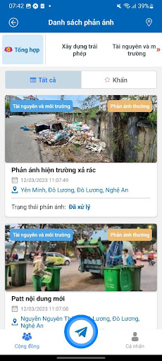 Android application PATT Đô Lương screenshort