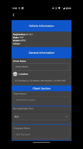VEHCAM Screen 3