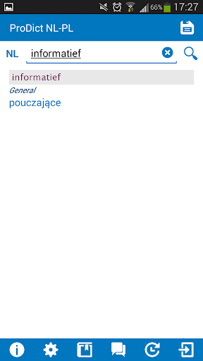 Polish - Dutch dictionary Screen 2