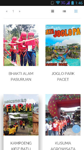 Info Wisata Outbound Screen 2