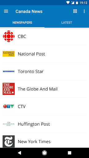 Android application Canada News screenshort
