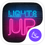 Shine Neon Lights Theme & HD Wallpapers icon