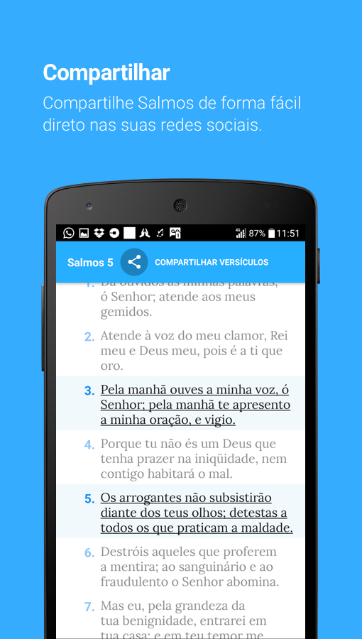 Android application Bíblia Sagrada screenshort
