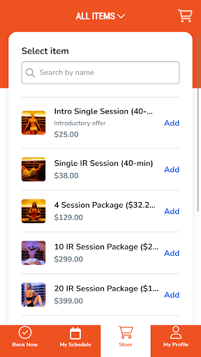 DROP Sauna Studio Screen 2