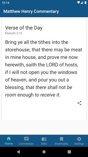 Android application Matthew Henry Bible Commentary screenshort