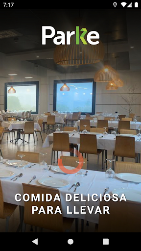 Android application Restaurante Parke Tecnológico screenshort