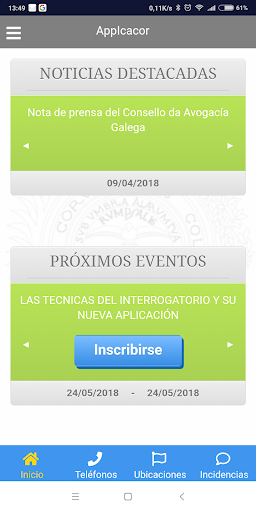 Centinela ICACor Screen 2