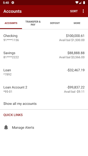 EASTERN INTERNATIONAL BANK Screen 3