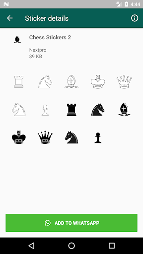 Chess Stickers App