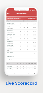 Live cricket 2021 : Live Stream Score App 1.9 APK screenshots 10
