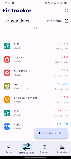 FinTracker Screen 2