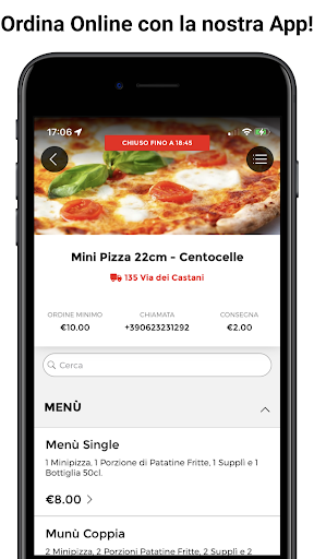 Android application Mini Pizza 22cm - Centocelle screenshort