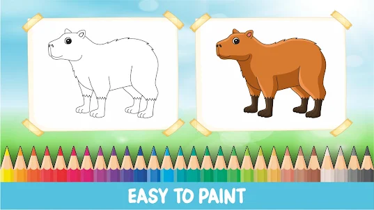 Capybara Coloring Game Masbro