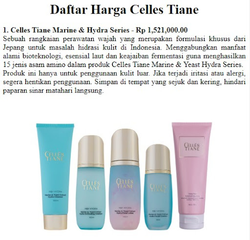 Buku Saku Produk Tiens 2021