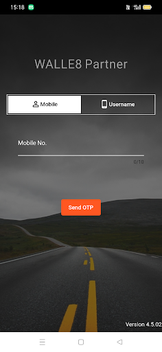 Android application Walle8-Partner screenshort