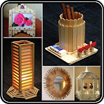 DIY Popsicle Stick Craft Home Project Ideas Design Apk