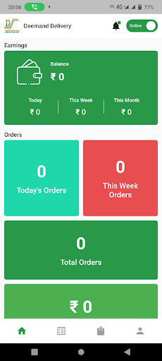 Android application Deemand Delivery screenshort