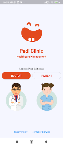 Android application Padi Clinic screenshort