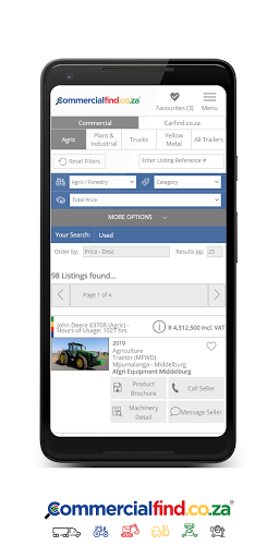 Commercialfind.co.za – Machine Screen 2
