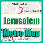 Jerusalem Israel Metro Map Offline