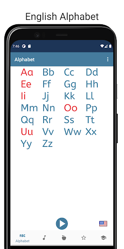 Screenshot of English Alphabet Game