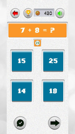 Android application MATHi - Maths Quiz Game screenshort
