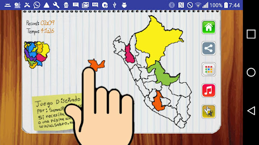 Captura de Pantalla 5 Juego del Mapa de PERU android