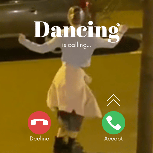 Dancing Lady Video Call Chat