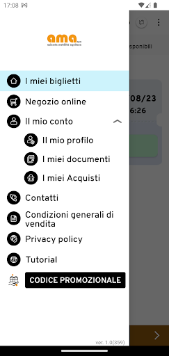 Android application AMA L’Aquila screenshort