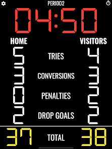 Captura de Pantalla 5 Rugby Scoreboard android