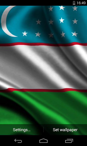 Android application Flag of Uzbekistan Wallpapers screenshort