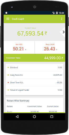 Arya Investments Screen 2